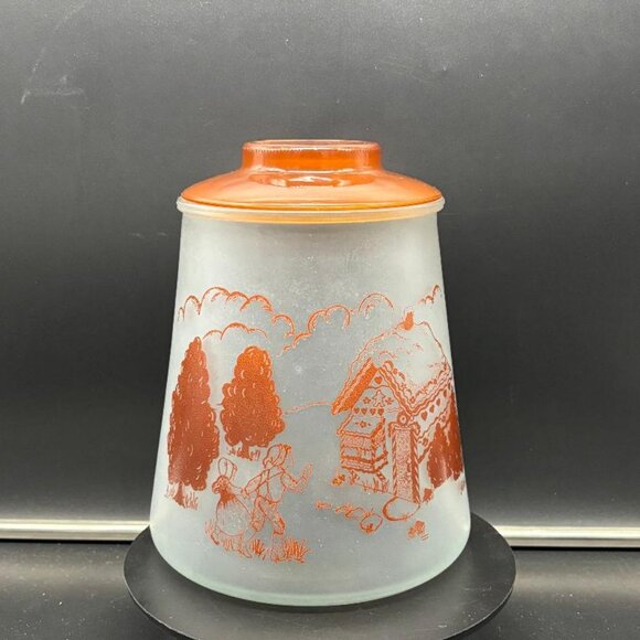 Vintage 1960's Bartlett Collins Pokee Hansel & Gretel Glass Cookie Jar - Picture 8 of 8